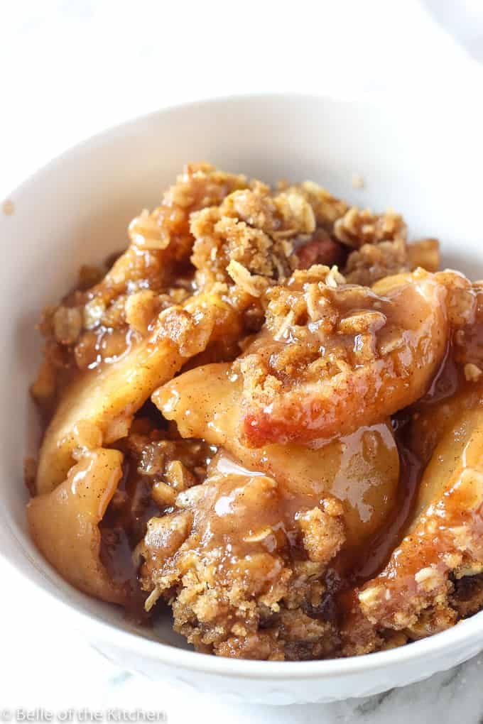 An image displaying the recipe for The Best Apple Crisp Recipe